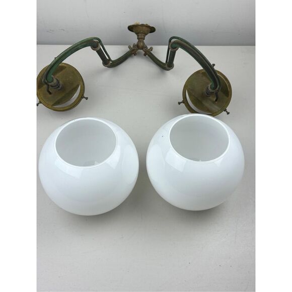 Antique Sugg Gas Lighting Copper Double Arm Wall Sconce Victorian Era London - Picture 12 of 15